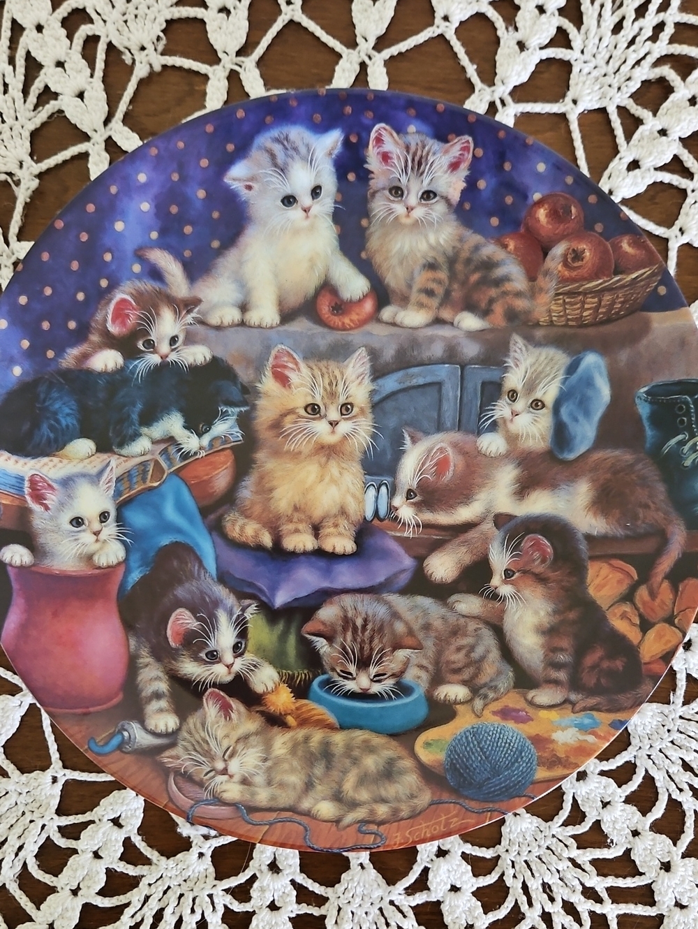 VTG 1997 Bradford Exchange "Frisky Business" Collector Plate